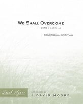 We Shall Overcome SATB choral sheet music cover